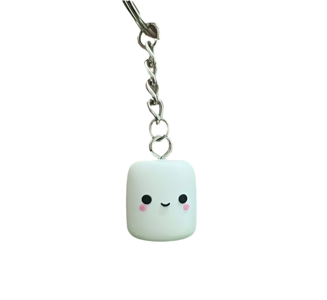 Porte-clés marshmallow