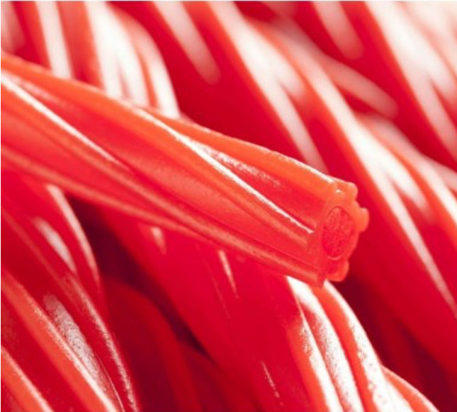 TORSADE ROUGE fraise đ (x5)