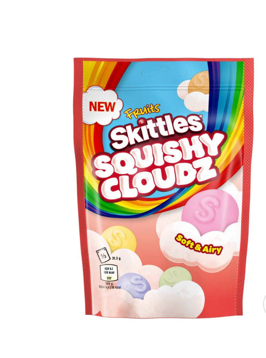SKITTLES SQUISHY CLOUDZ FRUIT 94g (un sachet)
