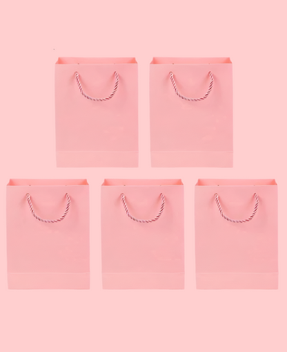 SAC CADEAU PAPIER ROSE X1