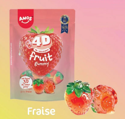 Amos FRUIT 4D Fraise 🍓 120g (x1)