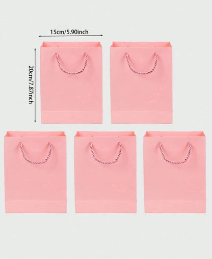 SAC CADEAU PAPIER ROSE X1