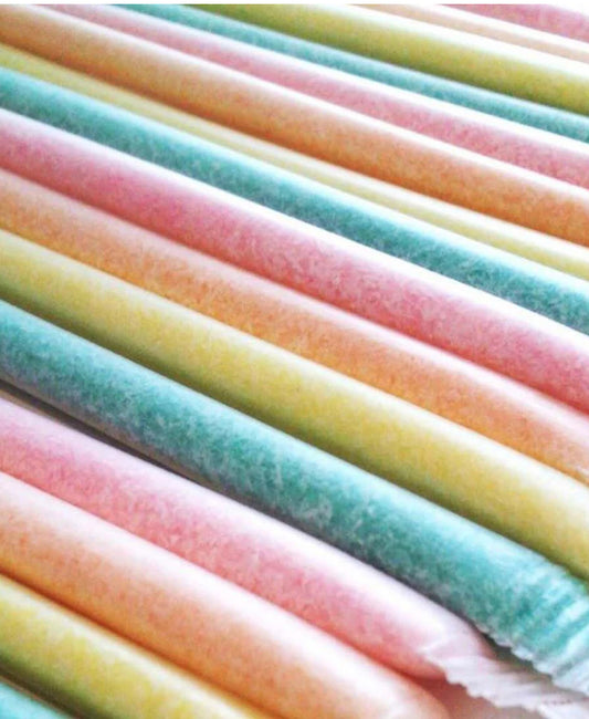 PAILLE CANDY ACIDE 17CM x5