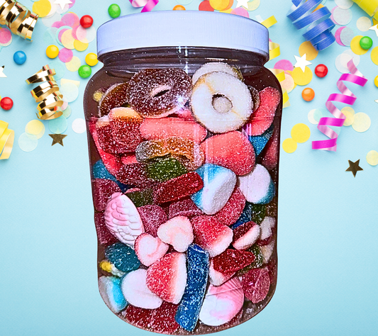 Mix découverte de bonbons sucrés avec sa boîte réutilisable nº1  900g